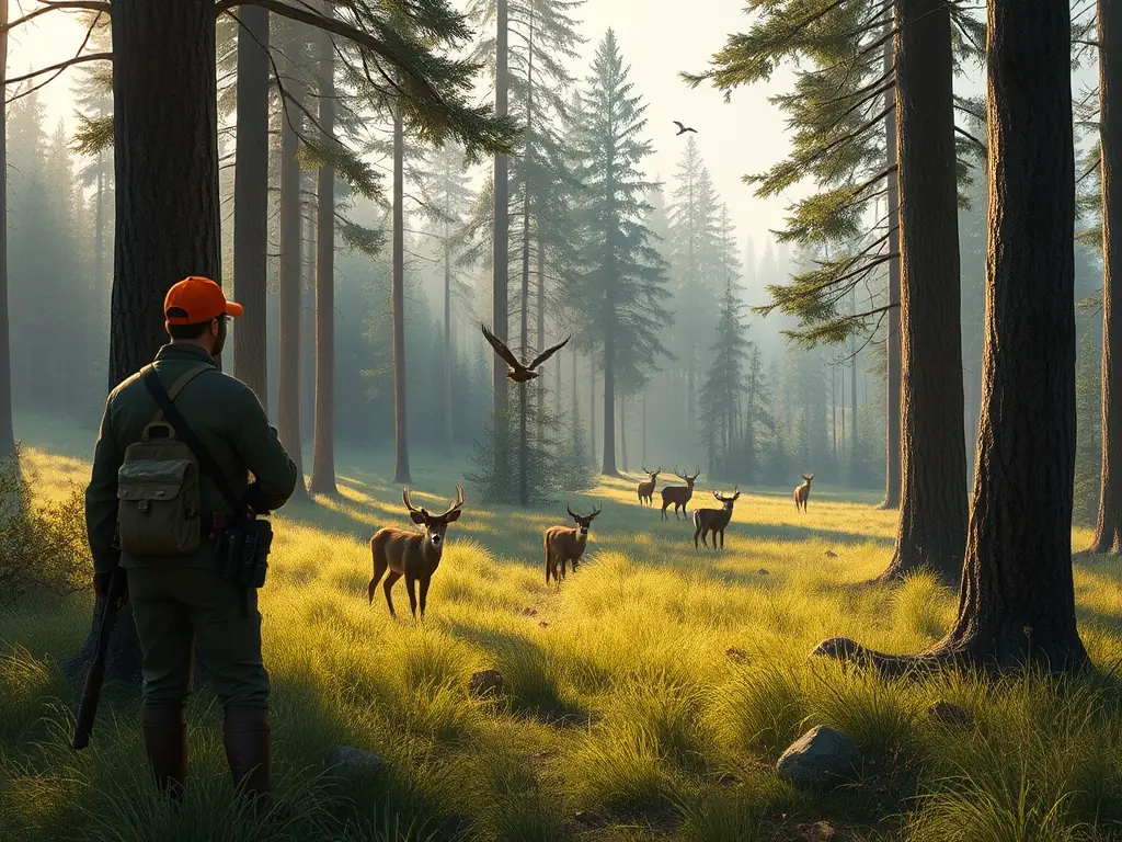 A scenic view of the Beaurevoir hunting grounds, illustrating the natural beauty and biodiversity that SCB is dedicated to preserving through sustainable practices.